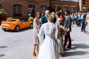 arrivée de la mariée à la mairie de varengeville sur mer