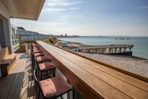 terrasse avec vue baie de seine