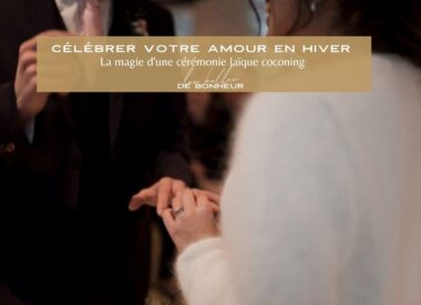 Cérémonie laïque d'hiver : l'ambiance thé et cocooning d'Olivia & Jordan